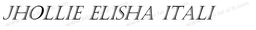 Jhollie Elisha Itali字体转换